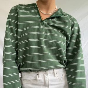 Quarter zip with hood